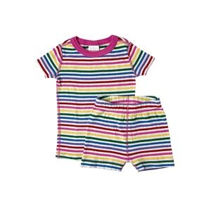 Hanna Andersson Baby Girls Short John Organic Pajamas Size 80/18-24m